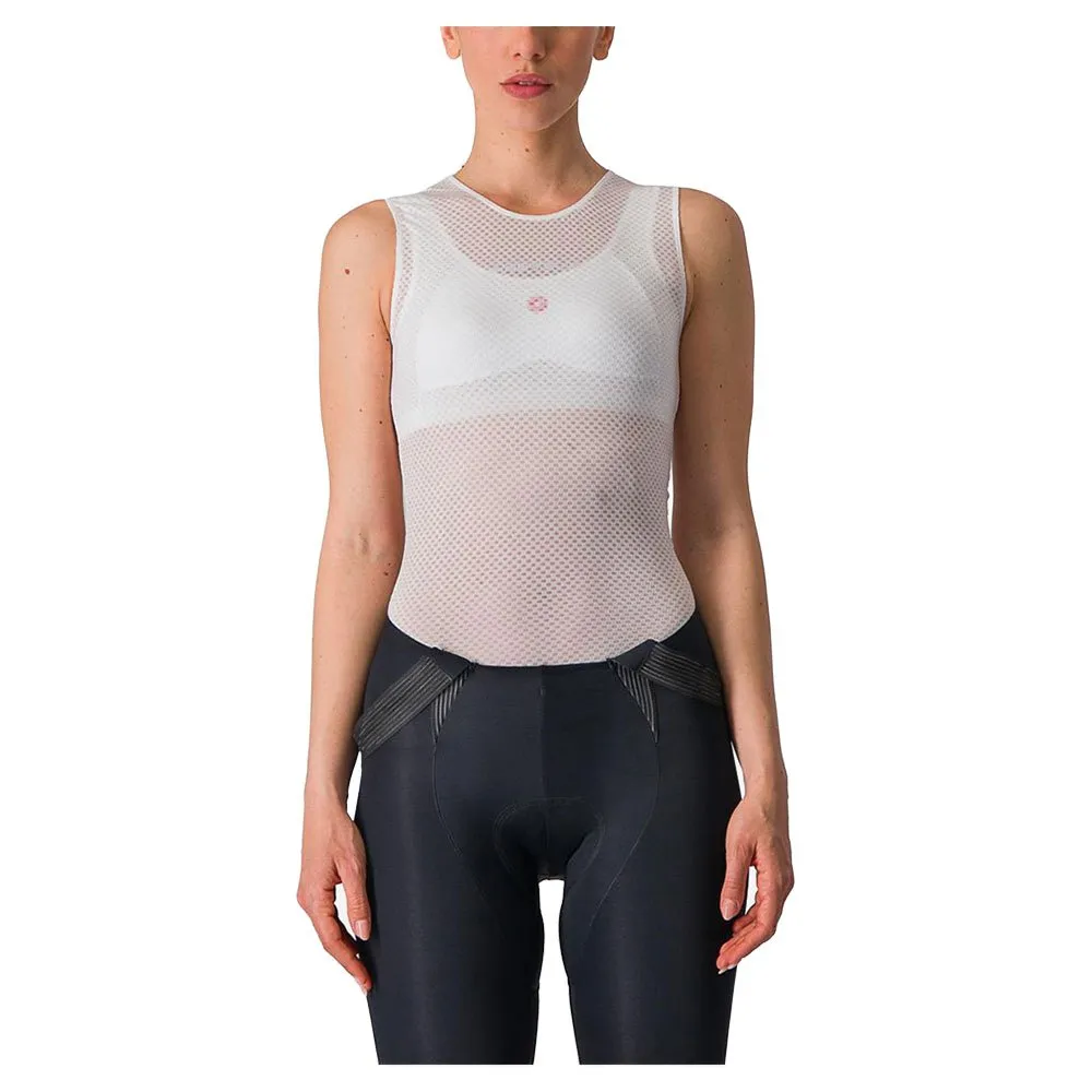 Castelli Pro Mesh Mouwloos Basislaag Wit