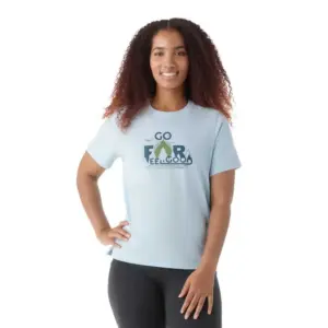 Smartwool Go Far Feel Good Graphic T-shirt Met Korte Mouwen Winter Moss Heather