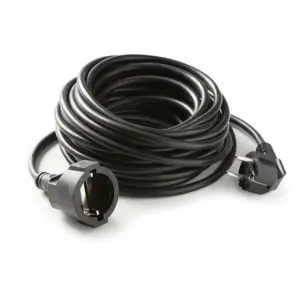 Famatel 2p+ttl-stekkerverlenging 10 M 16a 250v Zwart
