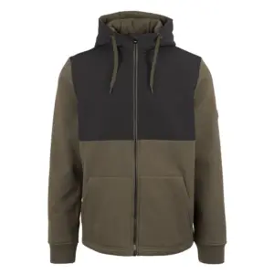 Trespass Critch Sweatshirt Met Rits Dark Pine