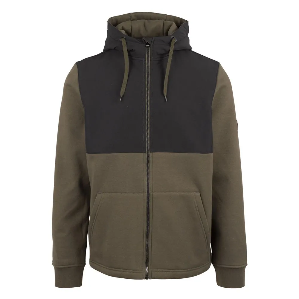 Trespass Critch Sweatshirt Met Rits Dark Pine