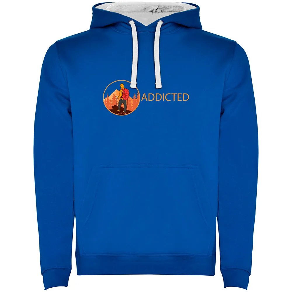 Kruskis Addicted Bicolor Hoodie Blauw
