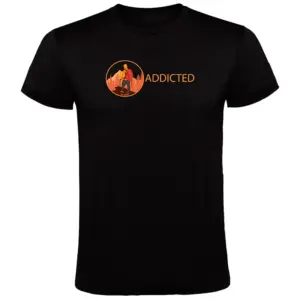 Kruskis Addicted T-shirt Met Korte Mouwen Zwart