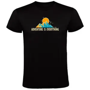 Kruskis Adventure Is Everything T-shirt Met Korte Mouwen Zwart