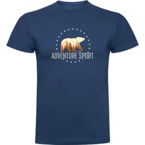 Kruskis Adventure Sport T-shirt Met Korte Mouwen Blauw