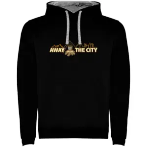 Kruskis Away From City Bicolor Hoodie Zwart