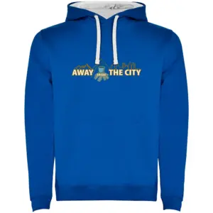 Kruskis Away From City Bicolor Hoodie Blauw