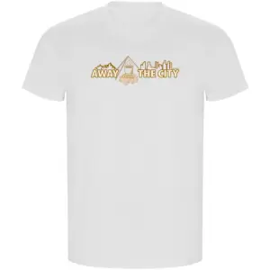 Kruskis Away From City Eco T-shirt Met Korte Mouwen Wit