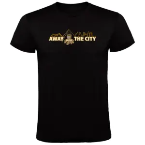 Kruskis Away From City T-shirt Met Korte Mouwen Zwart