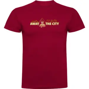 Kruskis Away From City T-shirt Met Korte Mouwen Rood