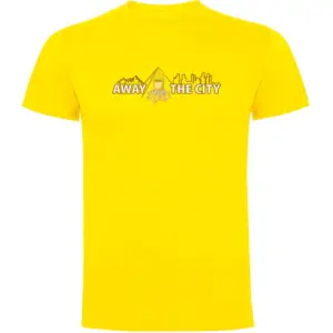 Kruskis Away From City T-shirt Met Korte Mouwen Geel
