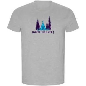 Kruskis Back To Life Eco T-shirt Met Korte Mouwen Grijs