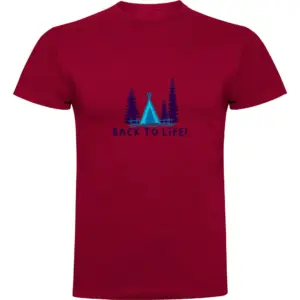 Kruskis Back To Life T-shirt Met Korte Mouwen Rood