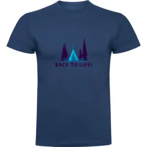 Kruskis Back To Life T-shirt Met Korte Mouwen Blauw