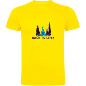 Kruskis Back To Life T-shirt Met Korte Mouwen Geel