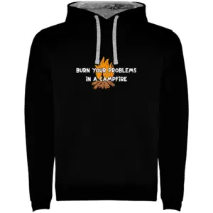 Kruskis Burn Your Problems Bicolor Hoodie Zwart