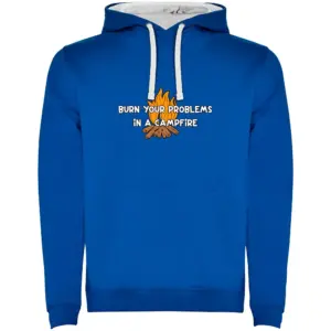 Kruskis Burn Your Problems Bicolor Hoodie Blauw