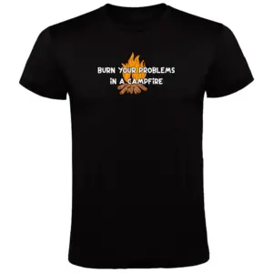 Kruskis Burn Your Problems T-shirt Met Korte Mouwen Zwart