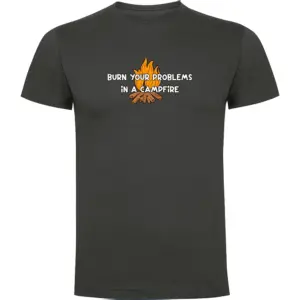 Kruskis Burn Your Problems T-shirt Met Korte Mouwen Grijs