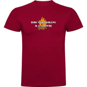 Kruskis Burn Your Problems T-shirt Met Korte Mouwen Rood