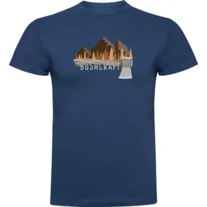 Kruskis Bushcraft T-shirt Met Korte Mouwen Blauw