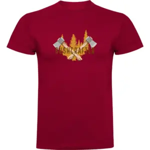 Kruskis Bushcrafter T-shirt Met Korte Mouwen Rood