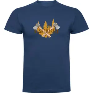 Kruskis Bushcrafter T-shirt Met Korte Mouwen Blauw