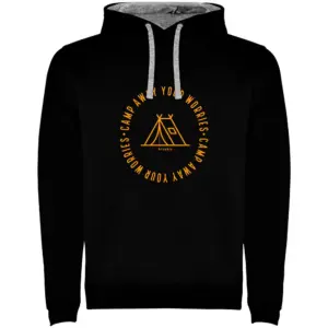 Kruskis Camp Away Bicolor Hoodie Zwart