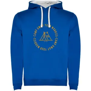 Kruskis Camp Away Bicolor Hoodie Blauw