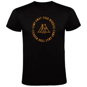 Kruskis Camp Away T-shirt Met Korte Mouwen Zwart
