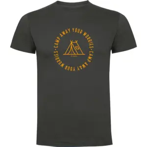 Kruskis Camp Away T-shirt Met Korte Mouwen Grijs