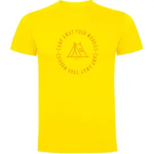 Kruskis Camp Away T-shirt Met Korte Mouwen Geel