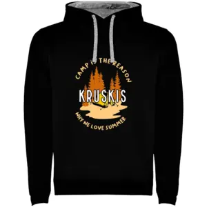Kruskis Camp Is The Reason Bicolor Hoodie Zwart