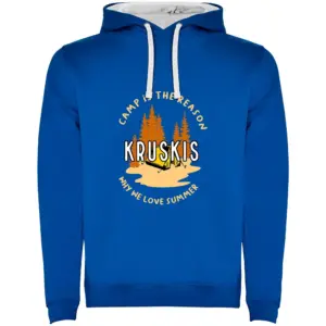 Kruskis Camp Is The Reason Bicolor Hoodie Blauw