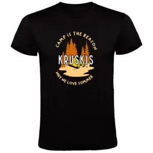 Kruskis Camp Is The Reason T-shirt Met Korte Mouwen Zwart