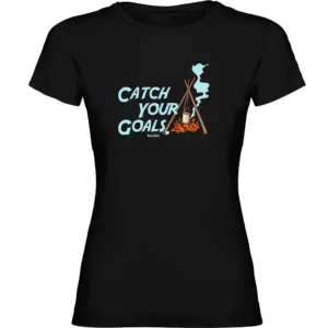Kruskis Catch Your Goals T-shirt Met Korte Mouwen Zwart