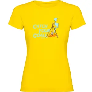 Kruskis Catch Your Goals T-shirt Met Korte Mouwen Geel
