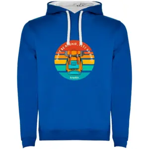 Kruskis Dont Be Afraid Bicolor Hoodie Blauw