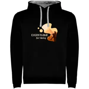 Kruskis Everything For Hiking Bicolor Hoodie Zwart