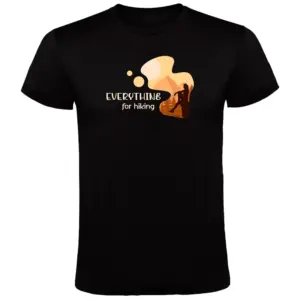 Kruskis Everything For Hiking T-shirt Met Korte Mouwen Zwart