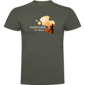 Kruskis Everything For Hiking T-shirt Met Korte Mouwen Groen