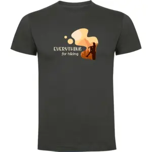 Kruskis Everything For Hiking T-shirt Met Korte Mouwen Grijs