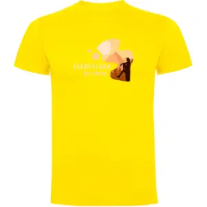 Kruskis Everything For Hiking T-shirt Met Korte Mouwen Geel