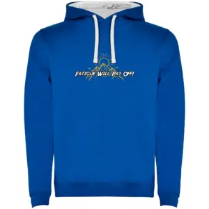 Kruskis Fatigue Will Pay Off Bicolor Hoodie Blauw