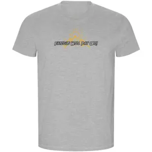 Kruskis Fatigue Will Pay Off Eco T-shirt Met Korte Mouwen Grijs