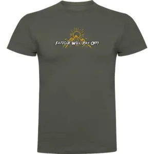 Kruskis Fatigue Will Pay Off T-shirt Met Korte Mouwen Groen