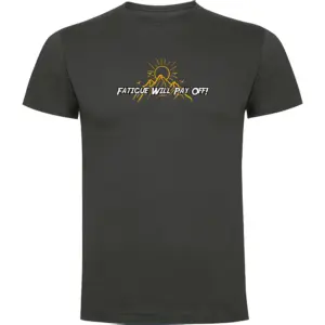 Kruskis Fatigue Will Pay Off T-shirt Met Korte Mouwen Grijs