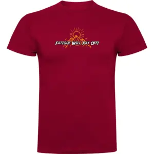 Kruskis Fatigue Will Pay Off T-shirt Met Korte Mouwen Rood