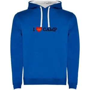Kruskis I Love Camp Bicolor Hoodie Blauw