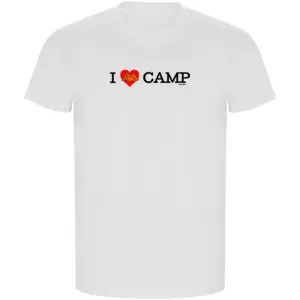 Kruskis I Love Camp Eco T-shirt Met Korte Mouwen Wit